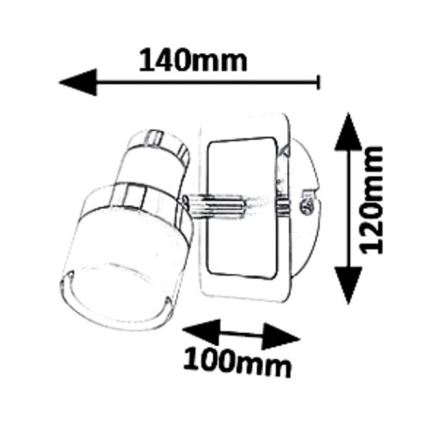 Rabalux 5021 - LED Wand-Spotlight HAROLD LED/5W/230V IP44