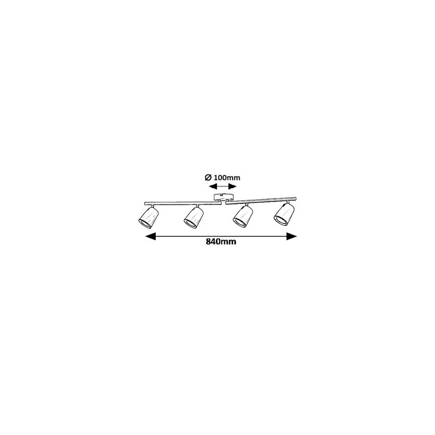 Rabalux 5048 - LED Spotlight SOLANGE 4xLED/6W/230V