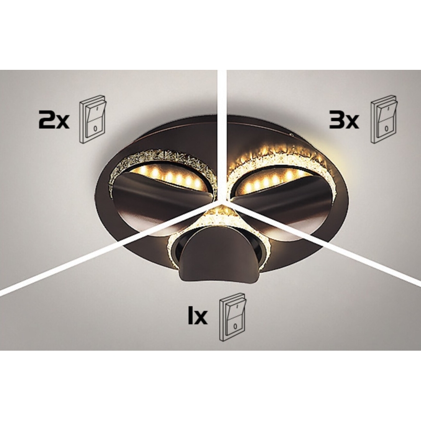 Rabalux - dimmbare LED-Deckenleuchte CAPRIANA LED/36W/230V Ø 50 cm