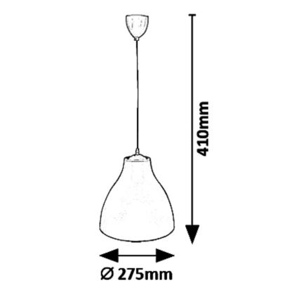 Rabalux - Pendelleuchte an Kabel 1xE27/40W/230V Ø 27,5 cm