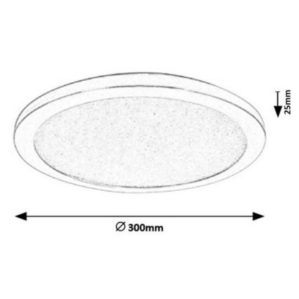 Rabalux - LED Dimmbare Badezimmer Deckenleuchte LED/18W/230V IP44