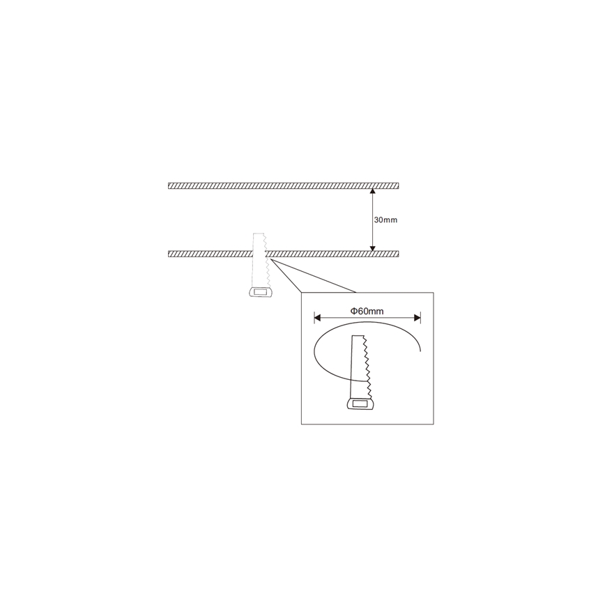 Rabalux - LED Badezimmer-Einbauleuchte LED/3W/230V IP44 weiß