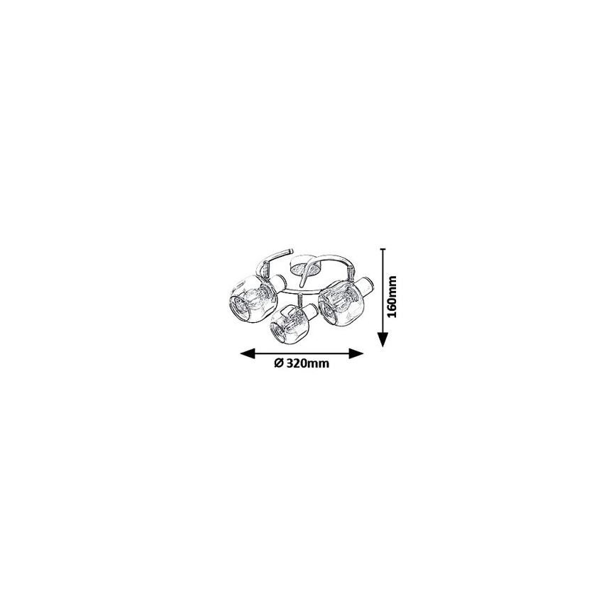Rabalux 5399 - Spot SALAZAR 3xE14/40W/230V