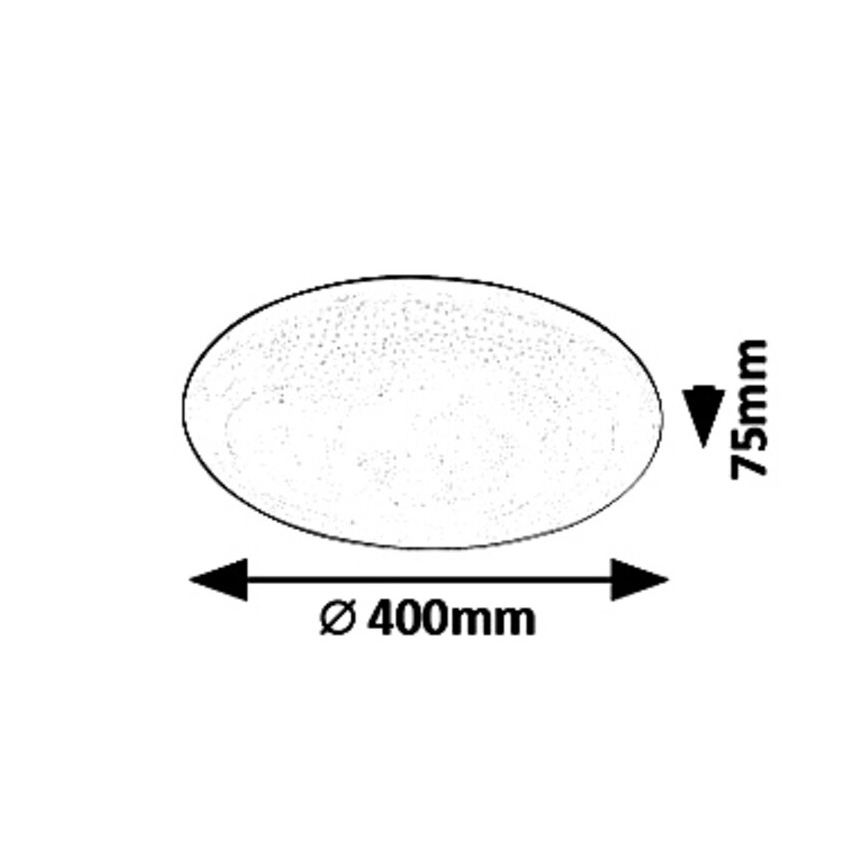 Rabalux - LED-dimmbare Deckenleuchte STAR LED/36W/230V + Fernbedienung Ø 40 cm