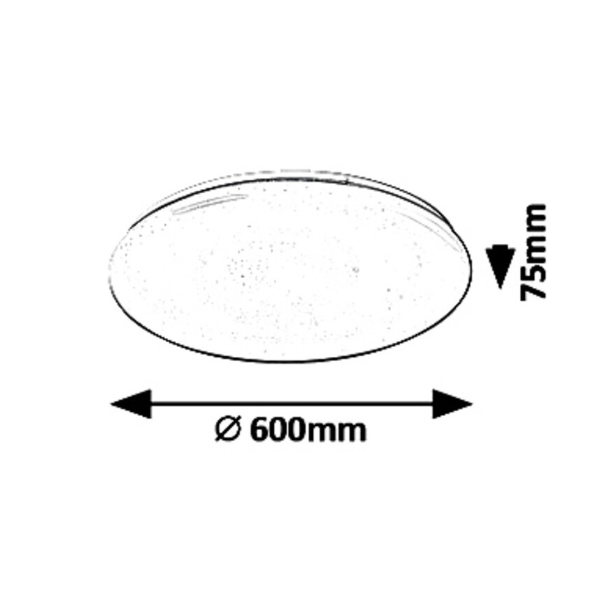 Rabalux - LED dimmbare Deckenleuchte LED/60W/230V mit Fernbedienung