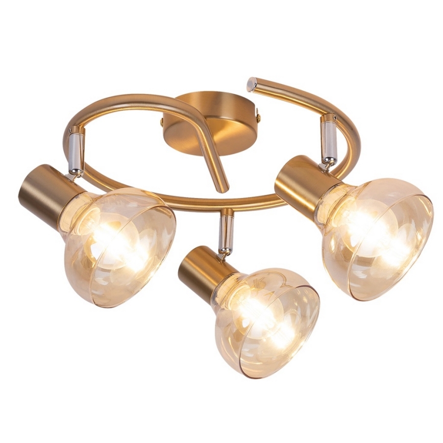 Rabalux 5549 - Spotlight HOLLY 3xE14/40W/230V gold