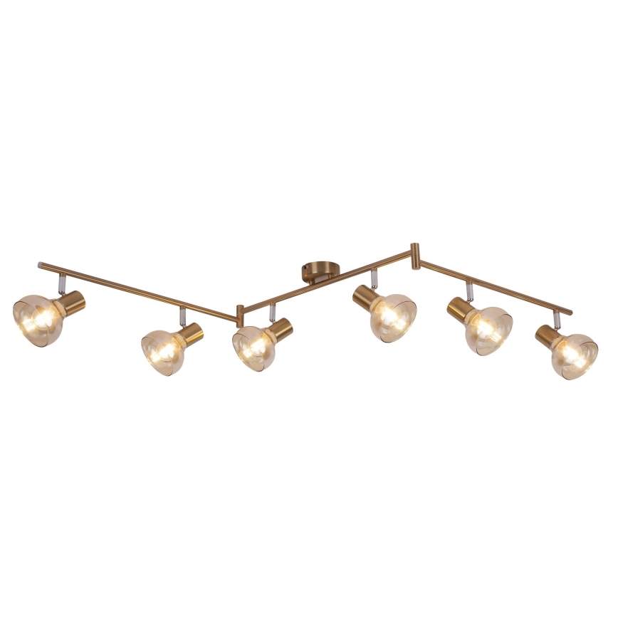 Rabalux 5553 - Spotlight HOLLY 6xE14/40W/230V gold