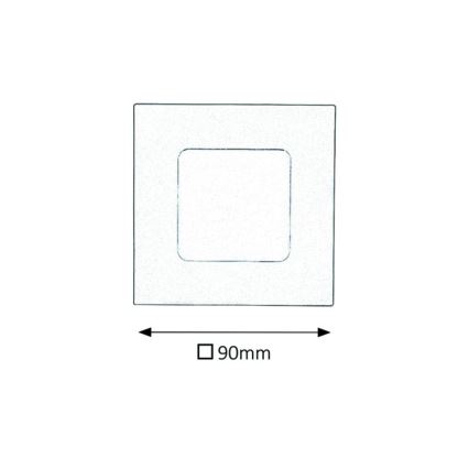 Rabalux 5590 - LED-Badezimmer-Einbauleuchte LOIS LED/3W/230V IP44 3000K