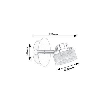Rabalux 5635 - LED-Wandstrahler PADMA LED/5W/230V