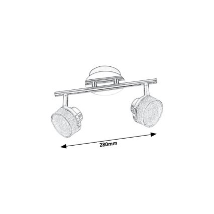 Rabalux 5636 - LED-Deckenstrahler PADMA 2xLED/5W/230V