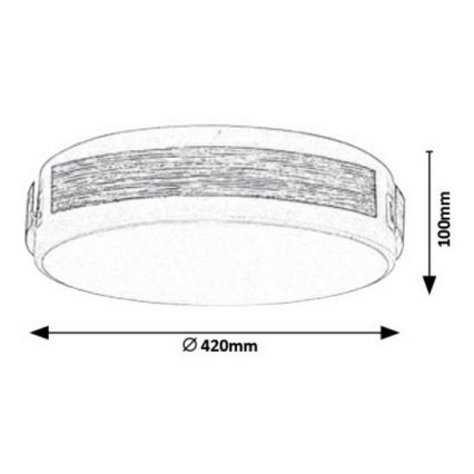 Rabalux - LED Dimmbare Deckenleuchte LED/24W/230V