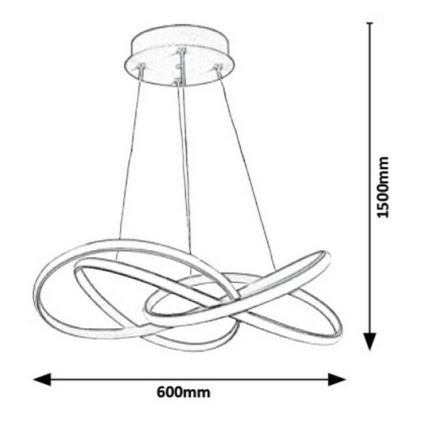 Rabalux - LED Hängeleuchte LED/40W/230V