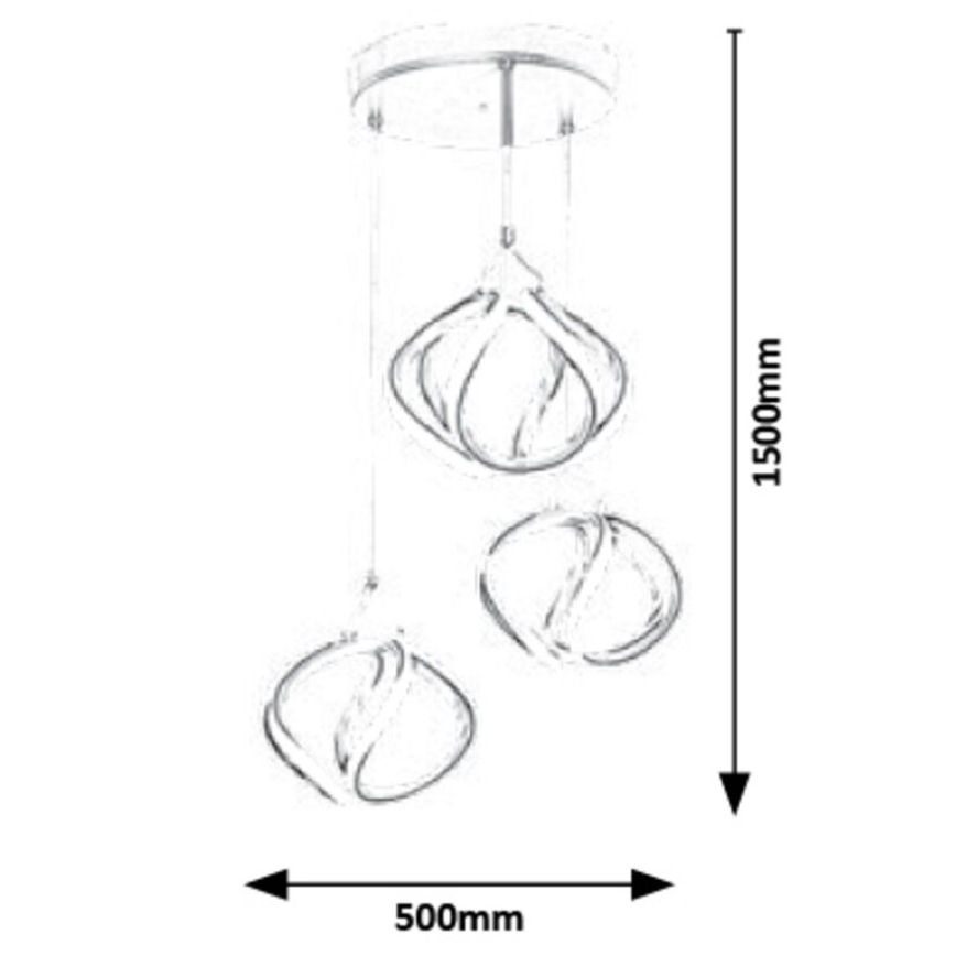 Rabalux - LED-Hängeleuchte an Schnur LED/50W/230V