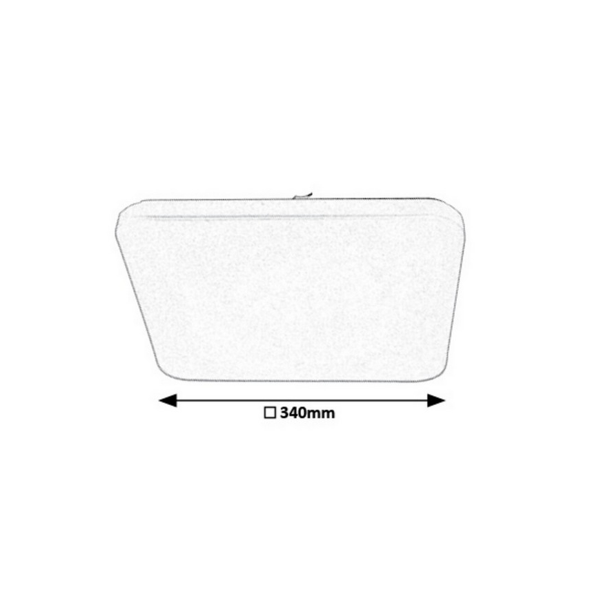 Rabalux - LED dimmbare Deckenleuchte LED/16W/230V + Fernbedienung