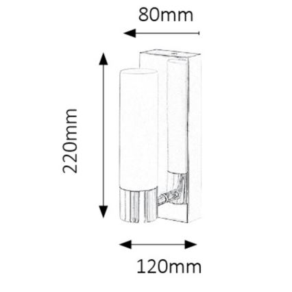 Rabalux 5749 - LED Badezimmer-Wandleuchte JIM 1xLED/5W/230V IP44