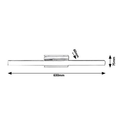 Rabalux - LED Badezimmer-Wandleuchte LED/13W/230V IP44