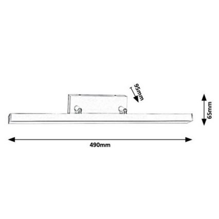 Rabalux - LED Badezimmer-Wandleuchte LED/12W/230V IP44