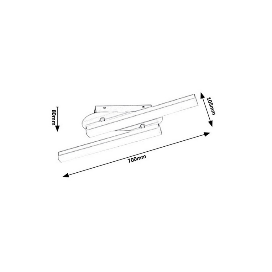 Rabalux - LED Badezimmer-Wandleuchte LED/18W/230V IP44