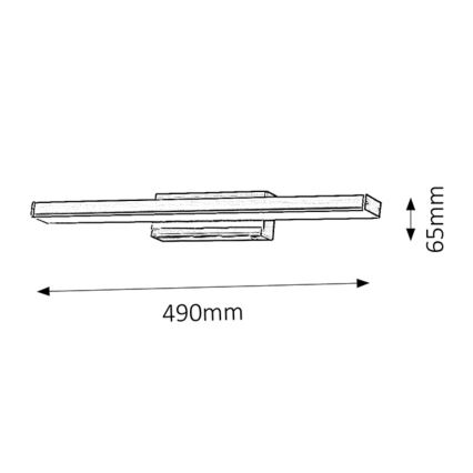 Rabalux - LED Badezimmerwandleuchte 1xLED/12W/230V