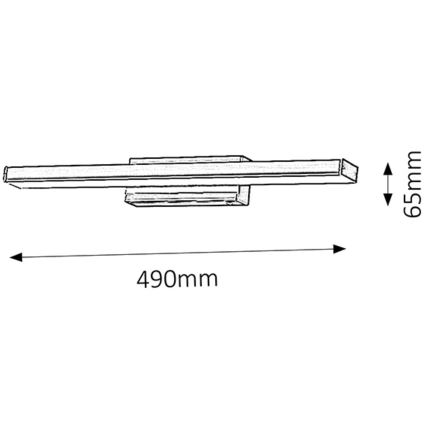 Rabalux - LED Badezimmerwandleuchte 1xLED/12W/230V