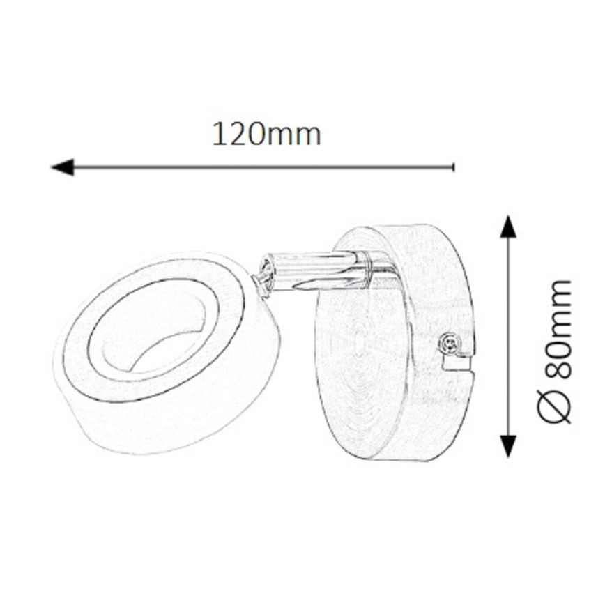 Rabalux - LED Wand-Spotlight 1xLED/4,5W/230V