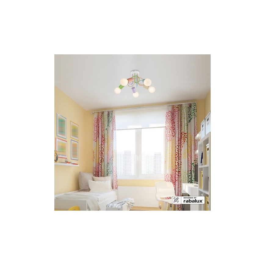 Rabalux 6340 - Kronleuchter LINETT 5xE27/40W/230V