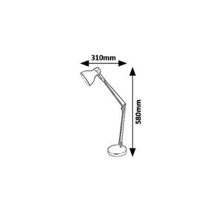 Rabalux 6408 - Tischlampe CARTER 1xE14/11W/230V