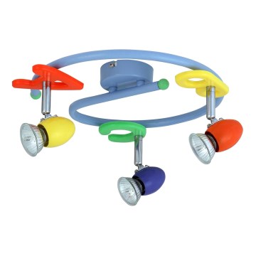 Rabalux 6468 - Kinderleuchte ABC 3xGU10/50W/230V