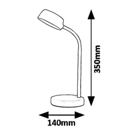 Rabalux 6778 - LED Tischlampe BERRY LED/4,5W/230V