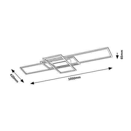 Rabalux - LED Dimmbare Deckenleuchte LED/54W/230V 3000-6500K + Fernbedienung