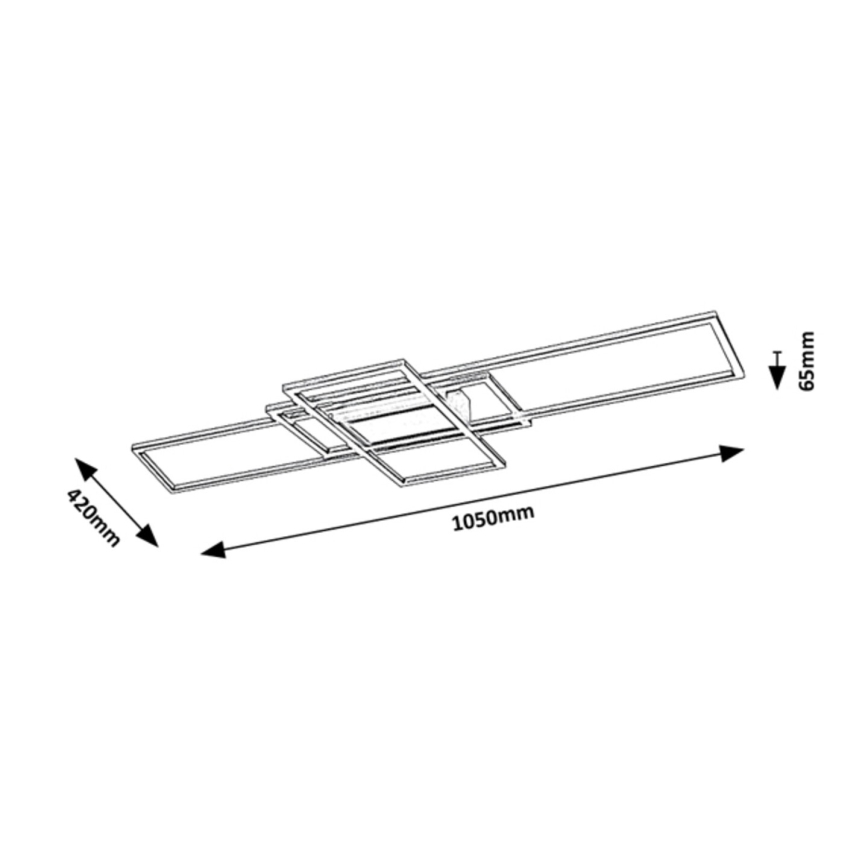 Rabalux - LED Dimmbare Deckenleuchte LED/54W/230V 3000-6500K + Fernbedienung