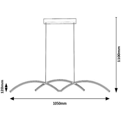 Rabalux - LED Hängeleuchte an Kabel LED/40W/230V