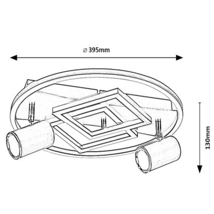 Rabalux  - LED Decken-Spotlight 5xLED/40W/230V