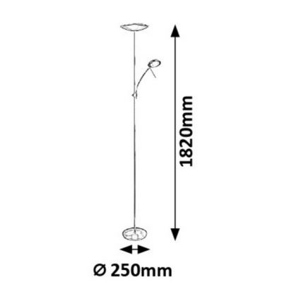 Rabalux - LED Stehlampe 1xLED/18W + 1xLED/5W/230V