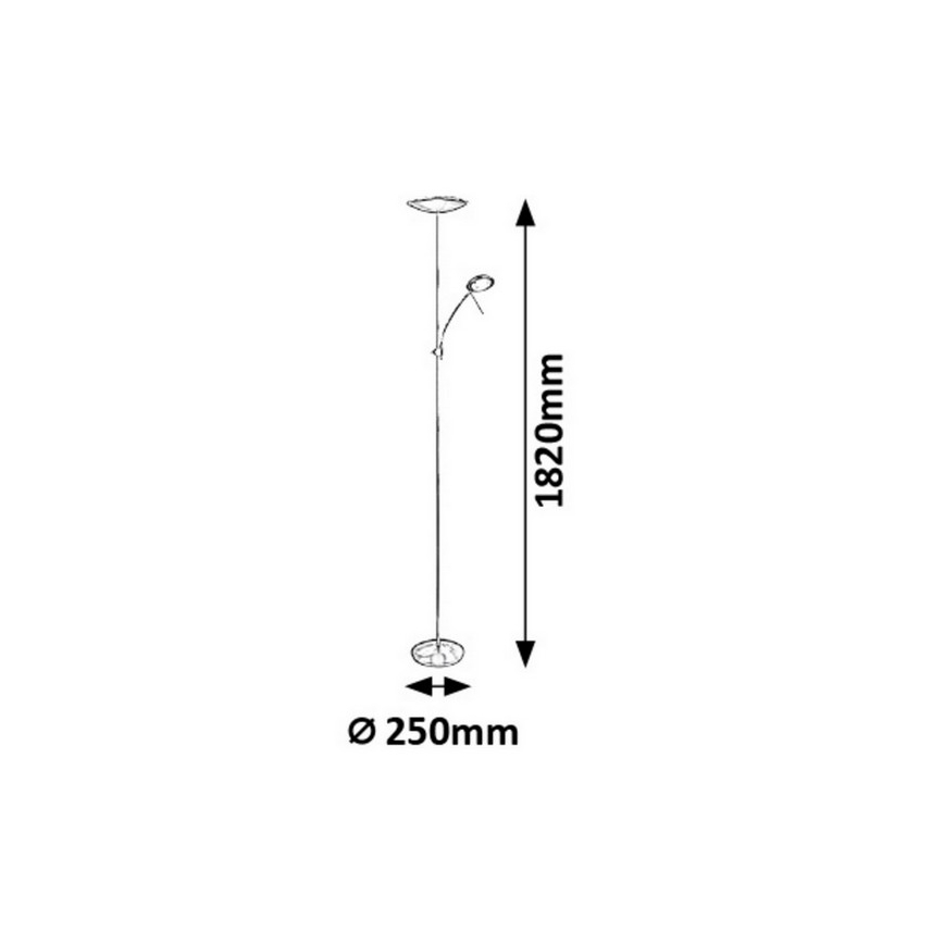 Rabalux - LED-Stehleuchte LED/18W + LED/5W/230V