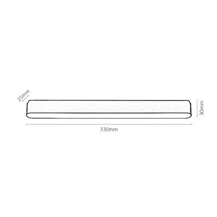 Rabalux - LED-Deckenleuchte für 1-Phasen-Schienensystem LED/16W/24V 4000K 33 cm schwarz