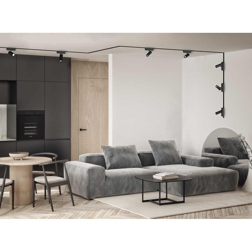 Rabalux - Dimmbarer LED-Strahler für 1-Phasen-Schienensystem LED/9W/24V 2700-5500K Wi-Fi Tuya schwarz