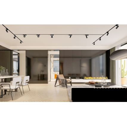 Rabalux - Dimmbarer LED-Strahler für 1-Phasen-Schienensystem LED/9W/24V 2700-5500K Wi-Fi Tuya schwarz