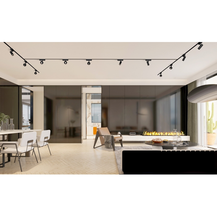 Rabalux - Dimmbarer LED-Strahler für 1-Phasen-Schienensystem LED/9W/24V 2700-5500K Wi-Fi Tuya schwarz