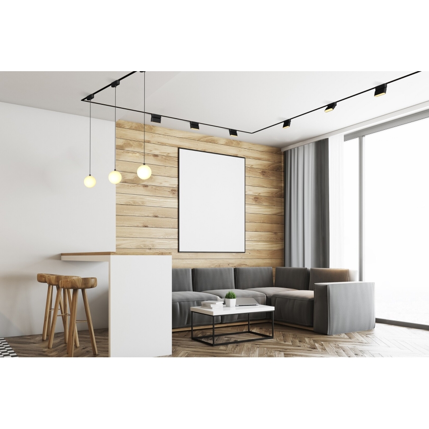 Rabalux - Dimmbare LED-Deckenleuchte für 1-Phasen-Schienensystem LED/4W/24V 2700-5500K Wi-Fi Tuya 11,5 cm schwarz