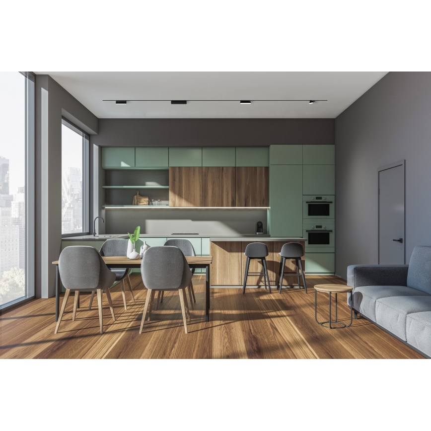 Rabalux - Dimmbare LED-Deckenleuchte für 1-Phasen-Schienensystem LED/13W/24V 2700-5500K Wi-Fi Tuya 33 cm schwarz