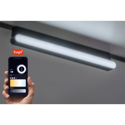 Rabalux - Dimmbare LED-Deckenleuchte für 1-Phasen-Schienensystem LED/13W/24V 2700-5500K Wi-Fi Tuya 33 cm schwarz