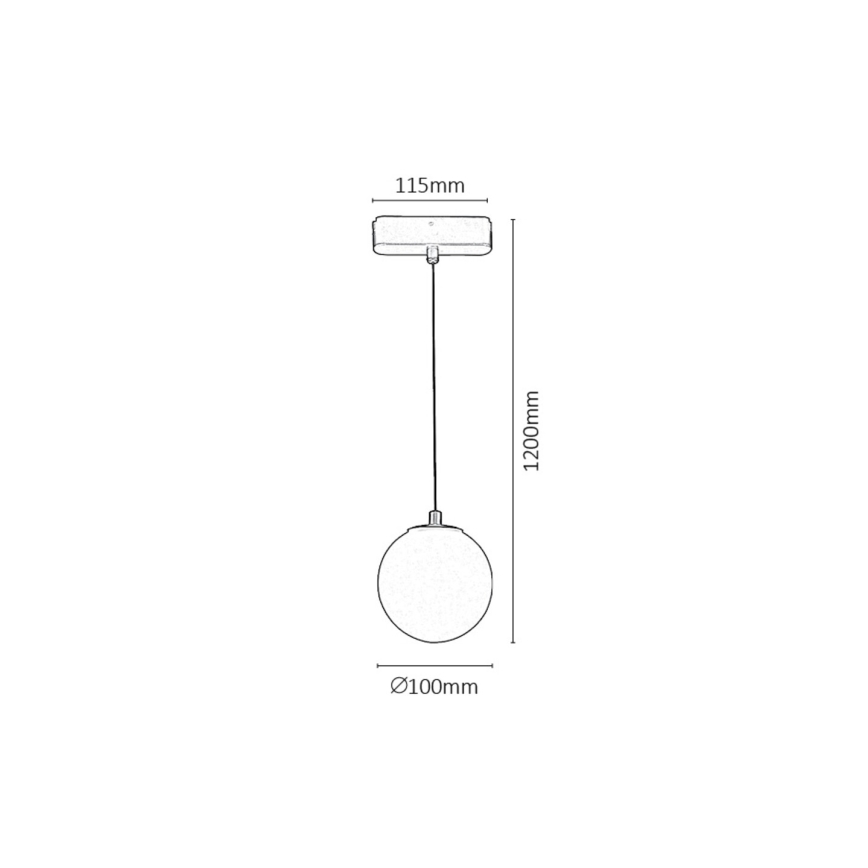 Rabalux - Dimmbare LED-Hängeleuchte für 1-Phasen-Schienensystem LED/5W/24V 2700-5500K Wi-Fi Tuya schwarz
