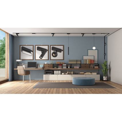 Rabalux - Dimmbare LED-Hängeleuchte für 1-Phasen-Schienensystem LED/5W/24V 2700-5500K Wi-Fi Tuya schwarz