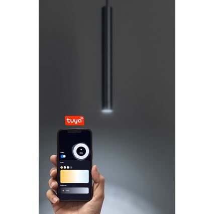 Rabalux - Dimmbare LED-Hängeleuchte für 1-Phasen-Schienensystem LED/5W/24V 2700-5500K Wi-Fi Tuya schwarz