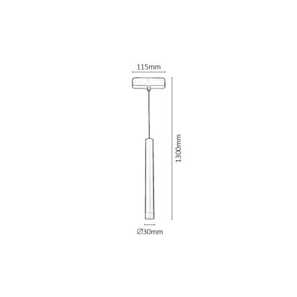 Rabalux - Dimmbare LED-Hängeleuchte für 1-Phasen-Schienensystem LED/5W/24V 2700-5500K Wi-Fi Tuya schwarz