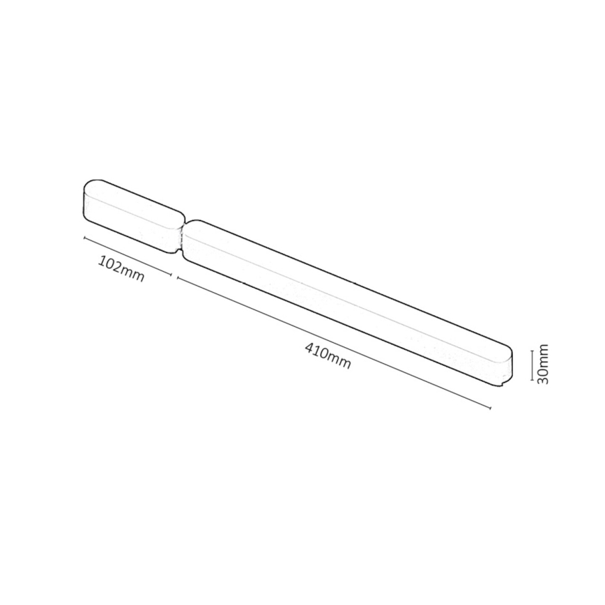 Rabalux - Stromversorgung für Leuchten im Schienensystem 80W/24V 10,2 + 41 cm schwarz