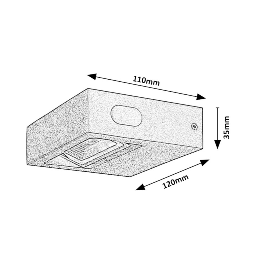 Rabalux - LED-Wandleuchte für den Außenbereich LED/7W/230V IP65