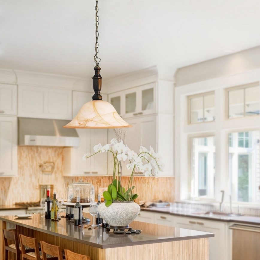 Rabalux - Hängeleuchte 1xE27/100W/230V Walnuss