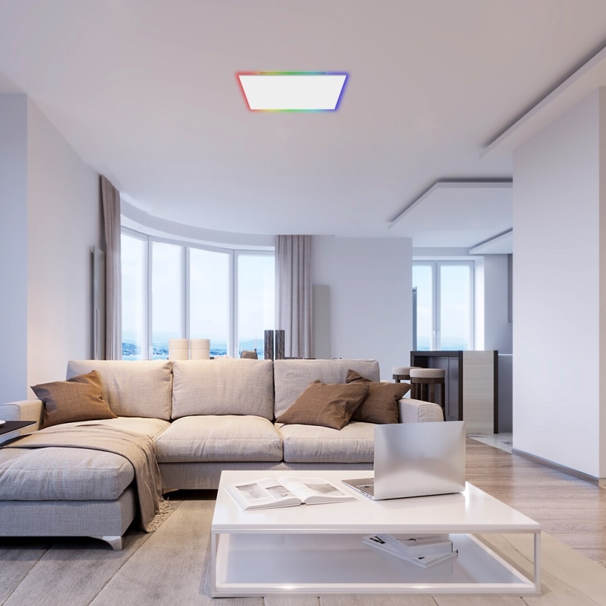 Rabalux - Dimmbare LED-RGB-Deckenleuchte LED/18W/230V 3000-6500K 30x30 cm + Fernbedienung